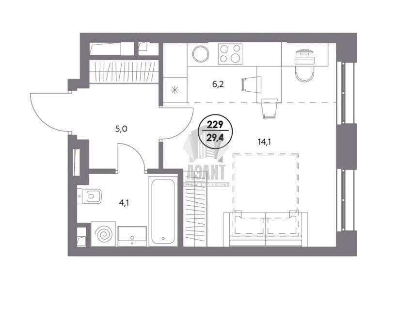 Квартира в ЖК Адмирал — фото 1 из 7